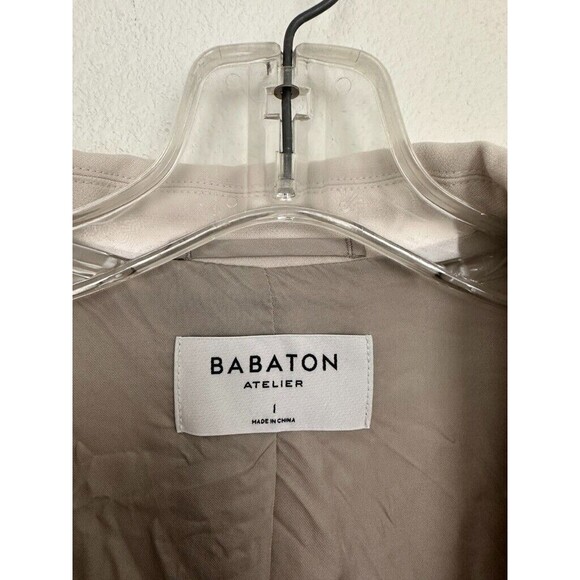 Babaton Atelier Aritzia Women's Oversized Single Breasted Blazer Cream Size 1 - Picture 2 of 10